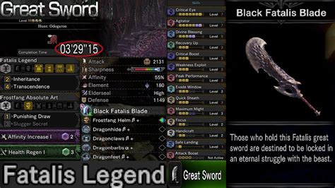 how to augment fatalis weapons|Fatalis .